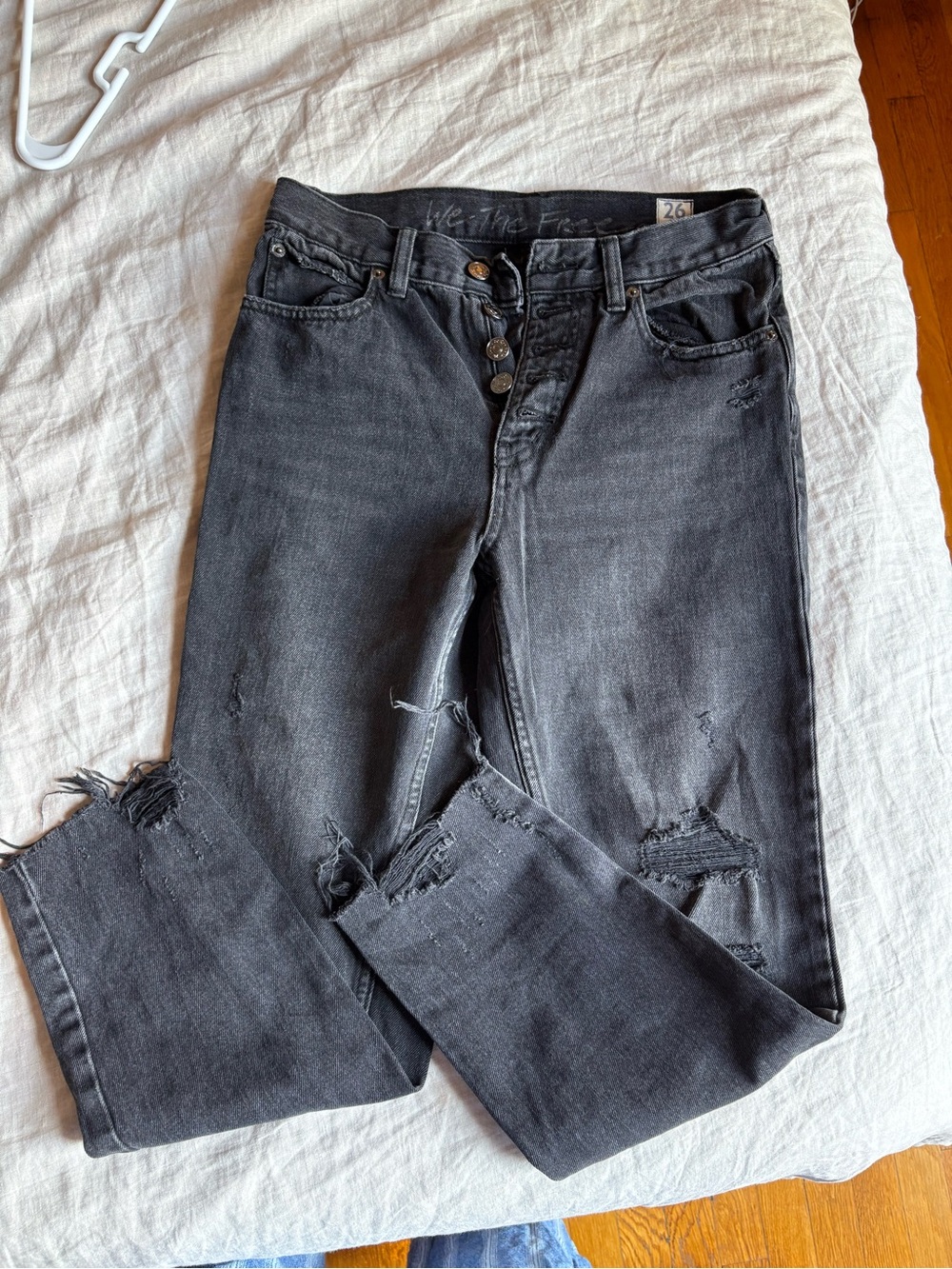 Free People Black High-Rise Jeans